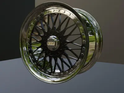 BBS Super RS Wheels High-Quality 3D Model 3D model