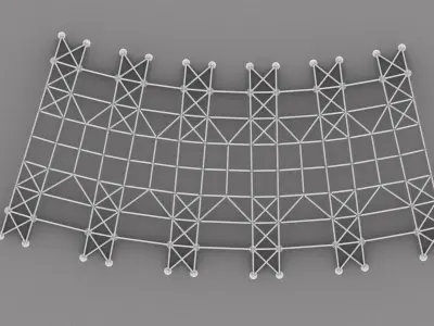 Optimal Truss Model 02 3D model