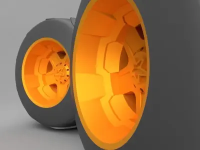 Monster wheel 1 3D model