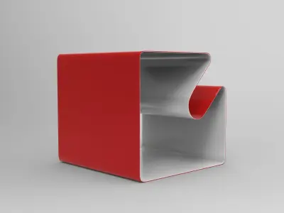 Puka Side Table Low-poly 3D model