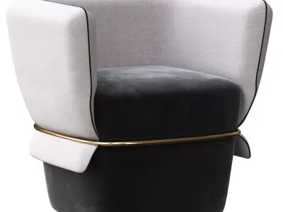 The Chemise Armchair 3D model