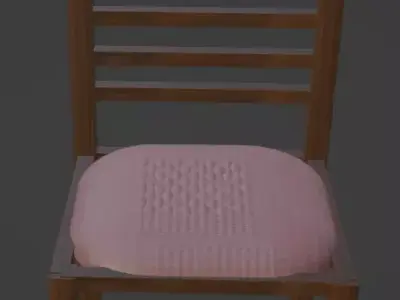 Tableset Low-poly 3D model