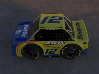 Ryan Blaney Nascar Team Penske 2023 Tiny Car Low-poly 3D model