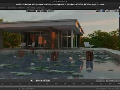 Barcelona Pavilion Free 3D model