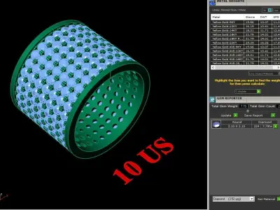 Luxury Men Rings Designs 4MR081 3D print model