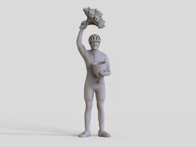 cyclist 3D print model