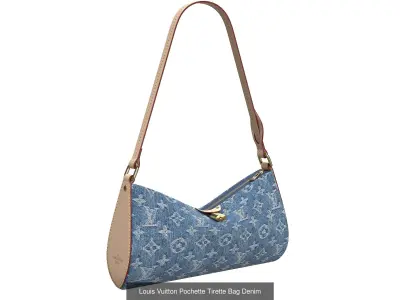 Louis Vuitton Pochette Tirette Bag 3D Model Pack