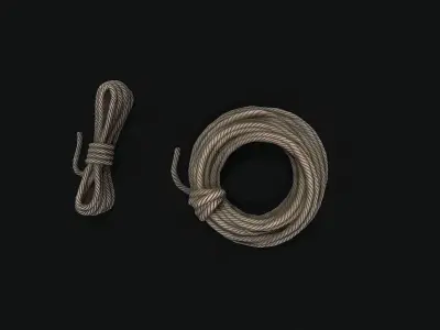 Ropes pbr Low-poly 3D model