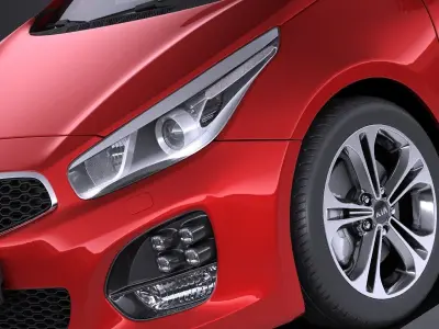 Kia Ceed GT-line 5-door 2017 VRAY 3D model