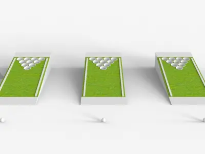 Beer Pong Golf 3D model