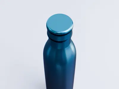 Water Bottle Low-poly 3D model order