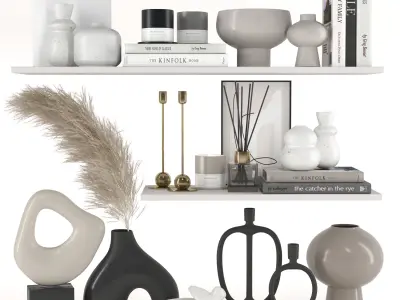 Decorative set 15 - H and M decor set 3D model