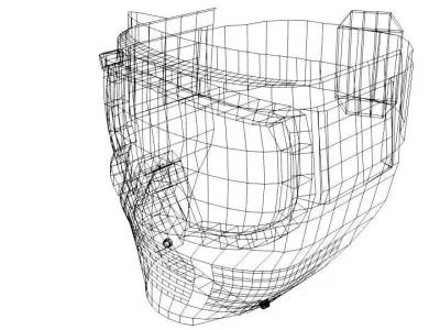 Paintball Facemask - Type 1 3D model