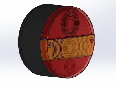 tractor  trailer light Free 3D model