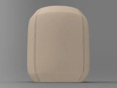 Hole Pouf Low-poly 3D model
