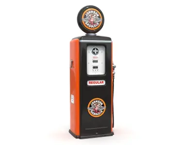 Vintage JOHNSON Gas Pump 1948 3D model