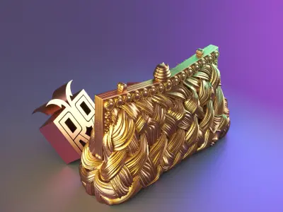 Royal Weave Handbag Candle Mold 3D print model