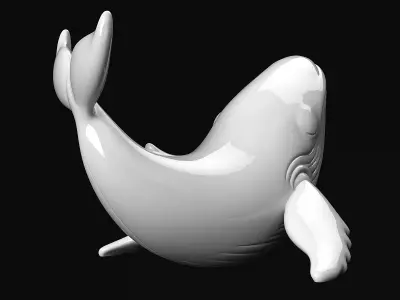 Whale 3D print model