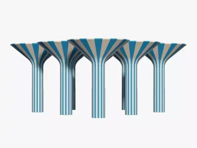 Adailiya Water Towers Park 3D model