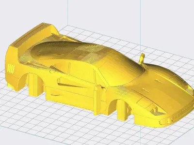 Ferrari F40 - Your Childhood Dream Car Ready for 3D Printing  3D print model