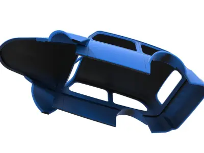 Shell of Vintage Asphalt Modified stock car V5 Scale 1 to 25 3D print model