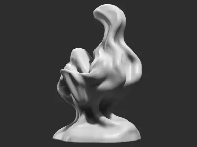 Modern Abstract Decorative sculpture 3d print model 57 3D print model