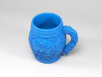 Celtic Viking Mug 2 3D print model