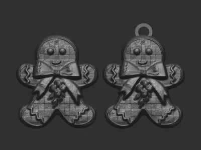 christmas cookie decor  3D print model