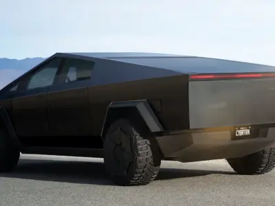 Cybertruck futuristic electric vehicle 3D model