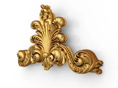 carved classic decorative ornament cnc 3d printing stl 05 3D model