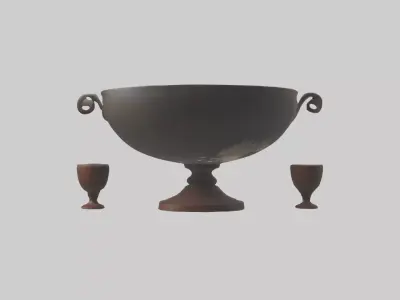 Punch Bowl model Low-poly 3D model