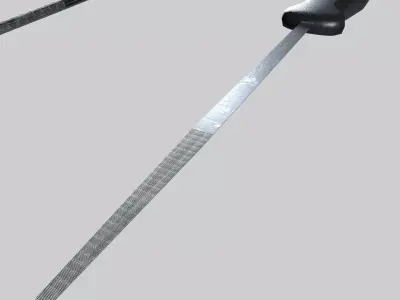 Flat File - Hand File Low-poly 3D model