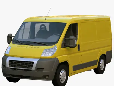 15 vehicle  Chassis Truck  Passenger minibus Motorhome Tow truck 3D Model Pack