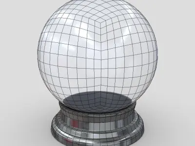 Glass Ball 3 Low-poly 3D model