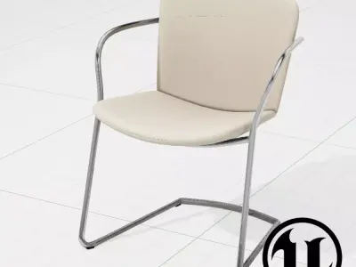 PlusHalle Land Cantilever Chair UE4 Low-poly 3D model