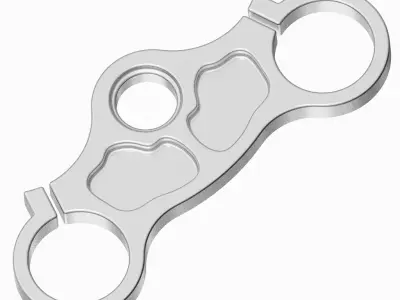 Motorcycle Triple Clamp 3D print model