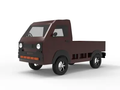 Japanese Workhorse Low-poly 3D model