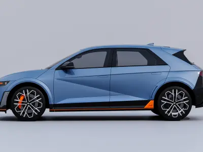 2025 Hyundai IONIQ 5N 3D Model 3D model