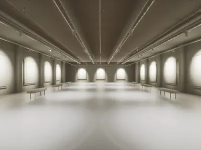 Art Gallery 005 UE4 3D model