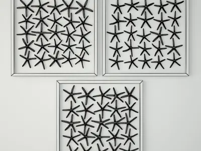 25 Starfishes 3D model