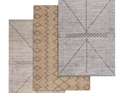 Rug Set 1386 3D model