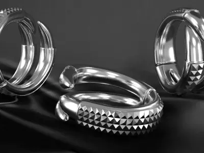 Claw bracelet 3D model