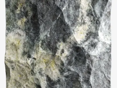320-RockPanel piece of rock 3D model