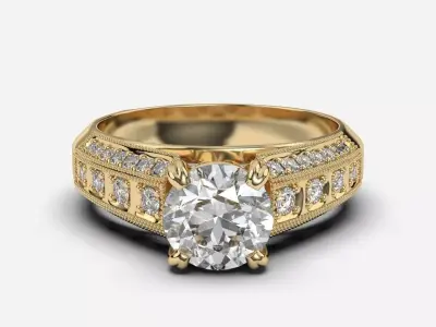 engagement Ring 3D print model 28