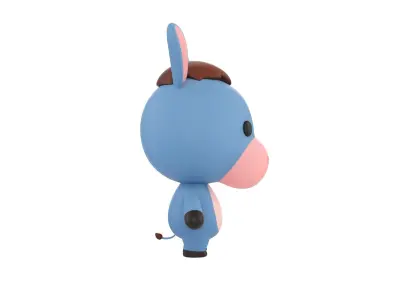 Character044 Donkey 3D model