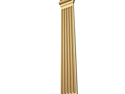 Column Capital 1301 Low-poly 3D model
