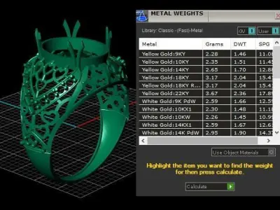 FANCY PEARL RING 3D PRINTABLE MODEL 3D print model