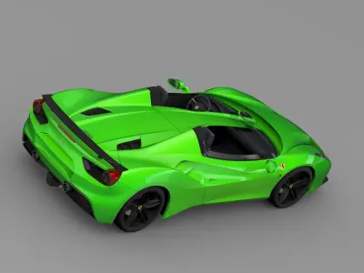 Ferrari 488 Speedster 2016 3D model