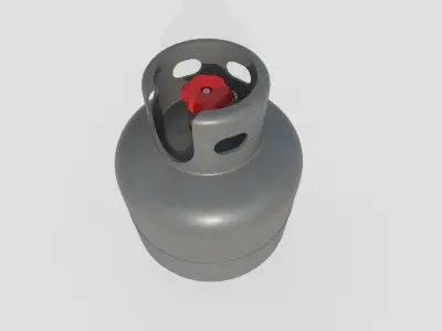 Gas Bottle M5 Low-poly 3D model