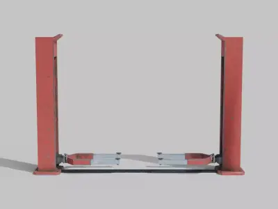 Simple Car Lift  Car Jack PBR Animated Low-poly 3D model